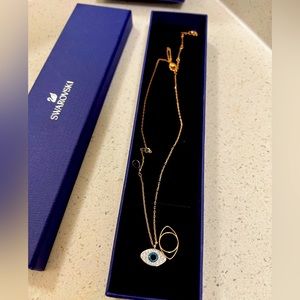 Swarovski Evil Eye Necklace Brand New